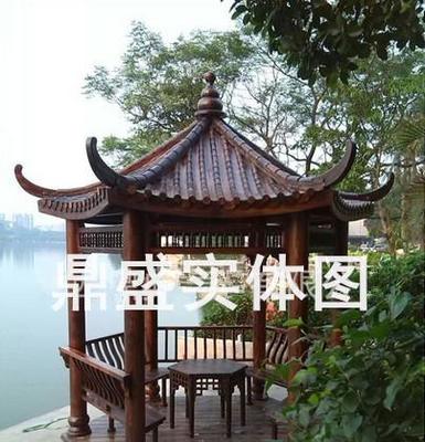 防腐木六角凉亭 别墅景观与古建筑风韵的完美融合